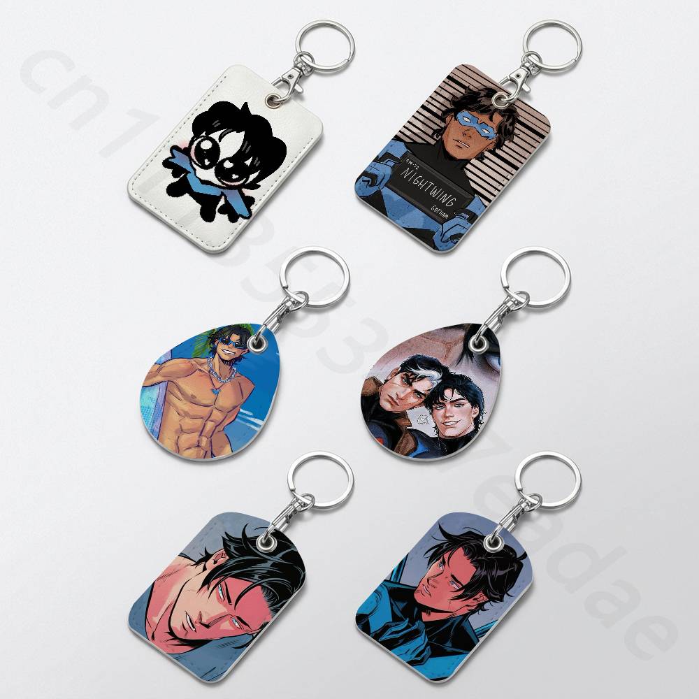 Leather Works - Cute D-Dick Grayson Holder Keychain For