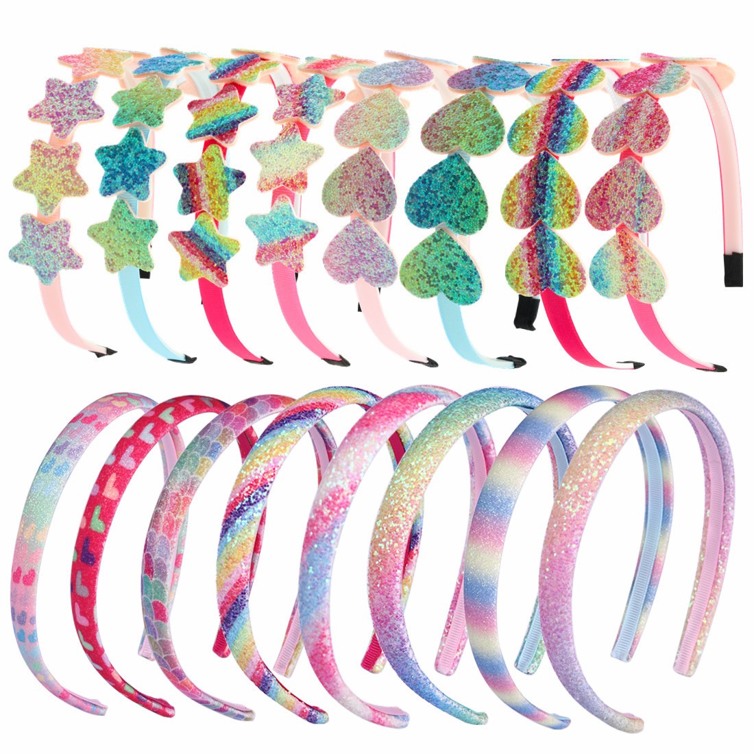 Leatherwork Pony - 1pc Cute Heart Star Headbands Girls