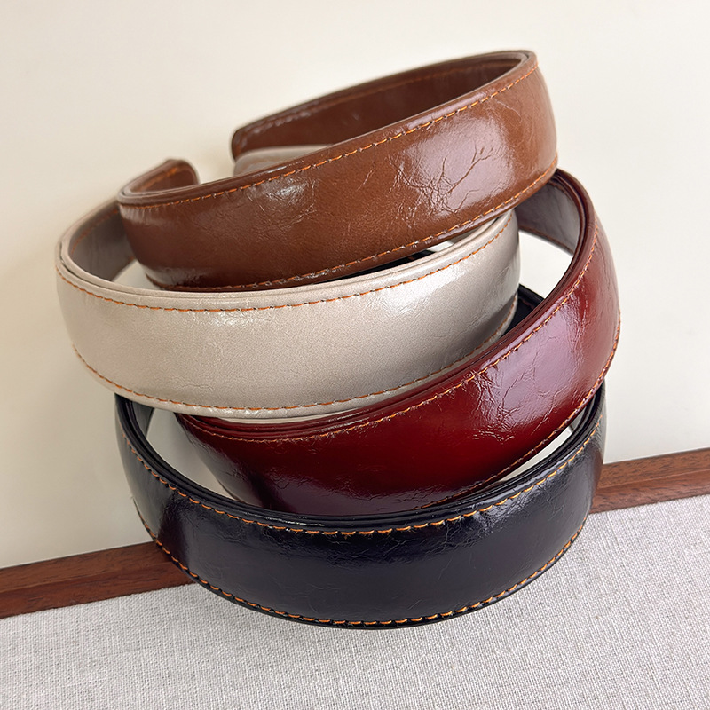 Leather Headbands Simple Solid - Leatherwork Pony ulasan dan harga