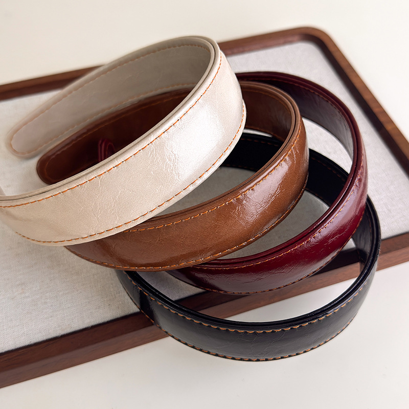 Leather Headbands Simple Solid - Leatherwork Pony ulasan dan harga