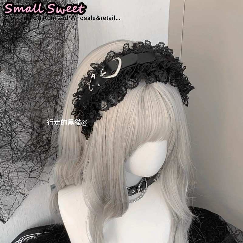 Goth Hair Accessories Harajuku - Leatherwork Pony ulasan dan harga