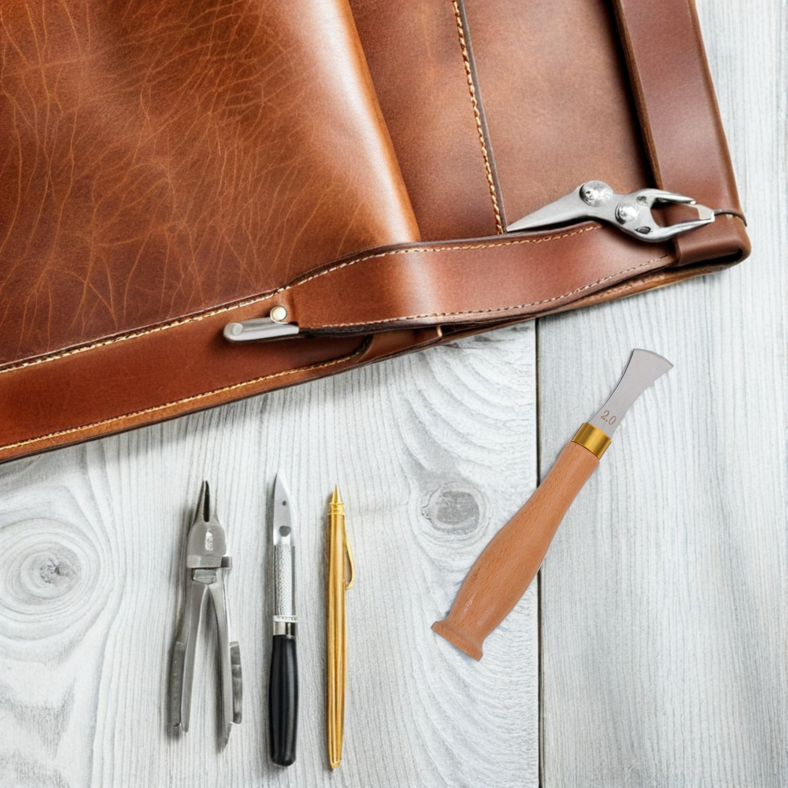 Edge Creaser Tool Stainless St - Leatherwork Edge Creaser ulasan dan harga