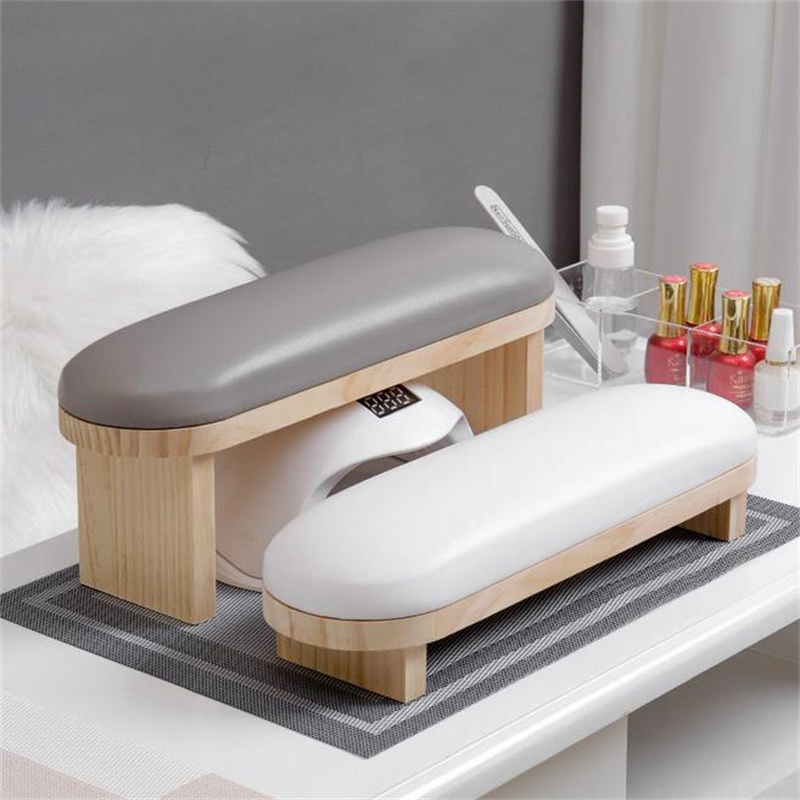Black PU Leather Nail Art Stan - Leatherwork Desk ulasan dan harga