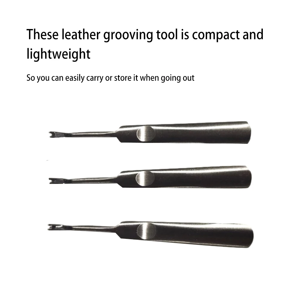 3Pcs Leather Groover Kit U V S - Leatherwork Edge Creaser ulasan dan harga