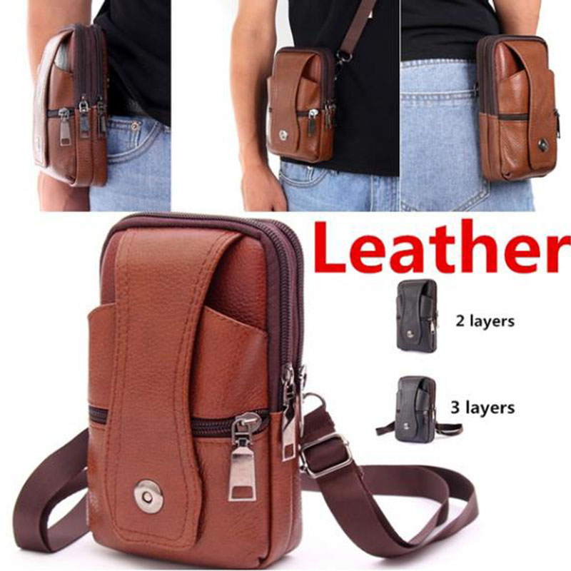 1Pcs Men Cell Phone Belt Pack  - Leatherwork Fasteners ulasan dan harga