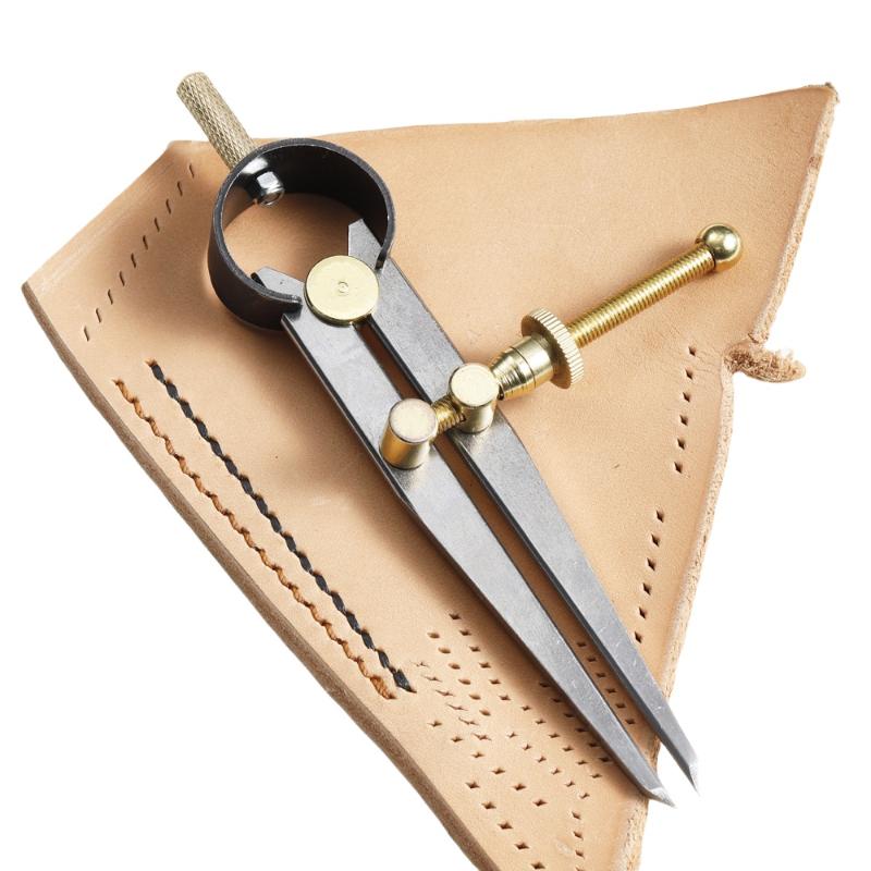 1pc Flat Leg Spring Compass Di - Leatherwork Edge Creaser ulasan dan harga