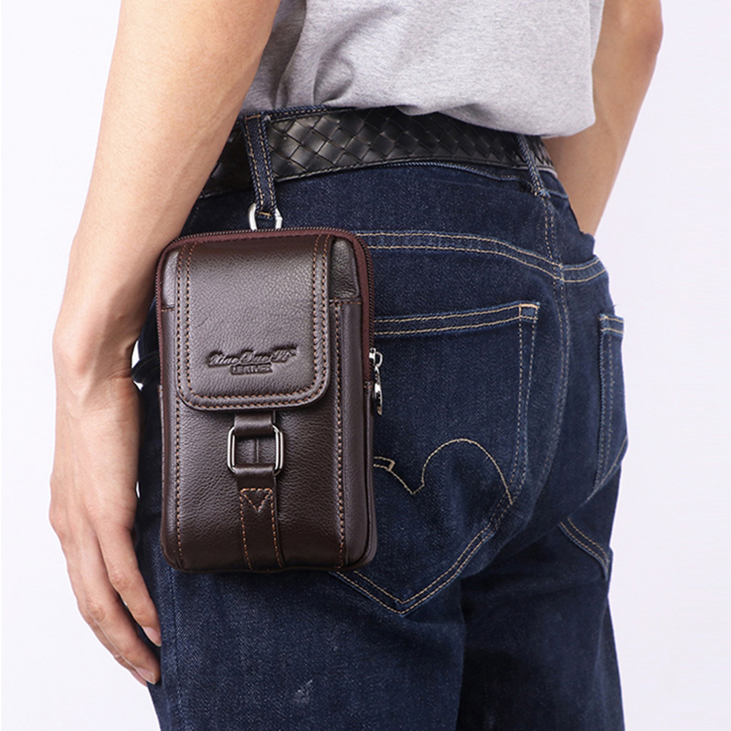 Men Cell/Mobile Phone Case Wai - Leatherwork Fasteners ulasan dan harga