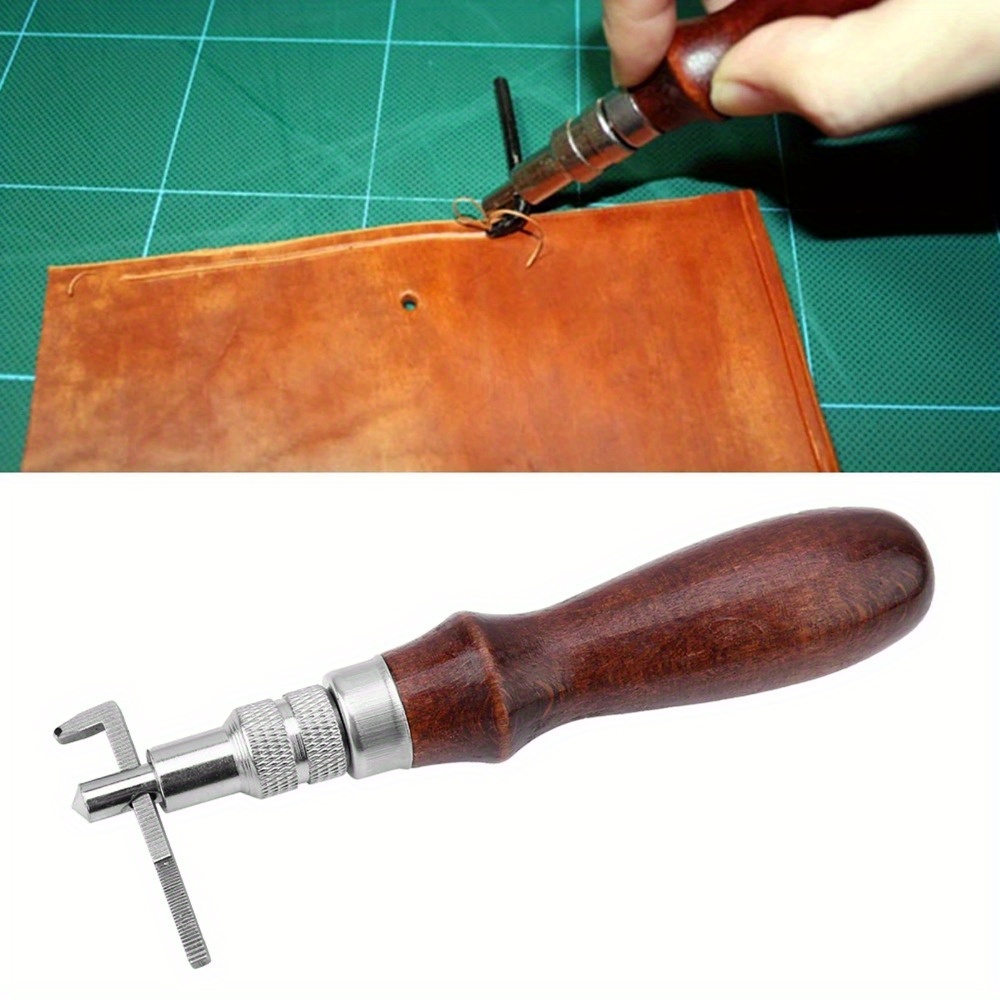 1PC Adjustable Leather Edge St - Groover Stitching Tool ulasan dan harga