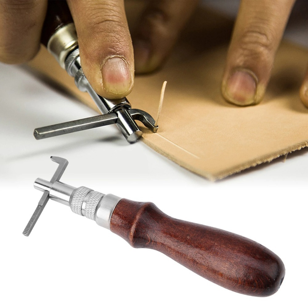 1PC Adjustable Leather Edge St - Groover Stitching Tool ulasan dan harga