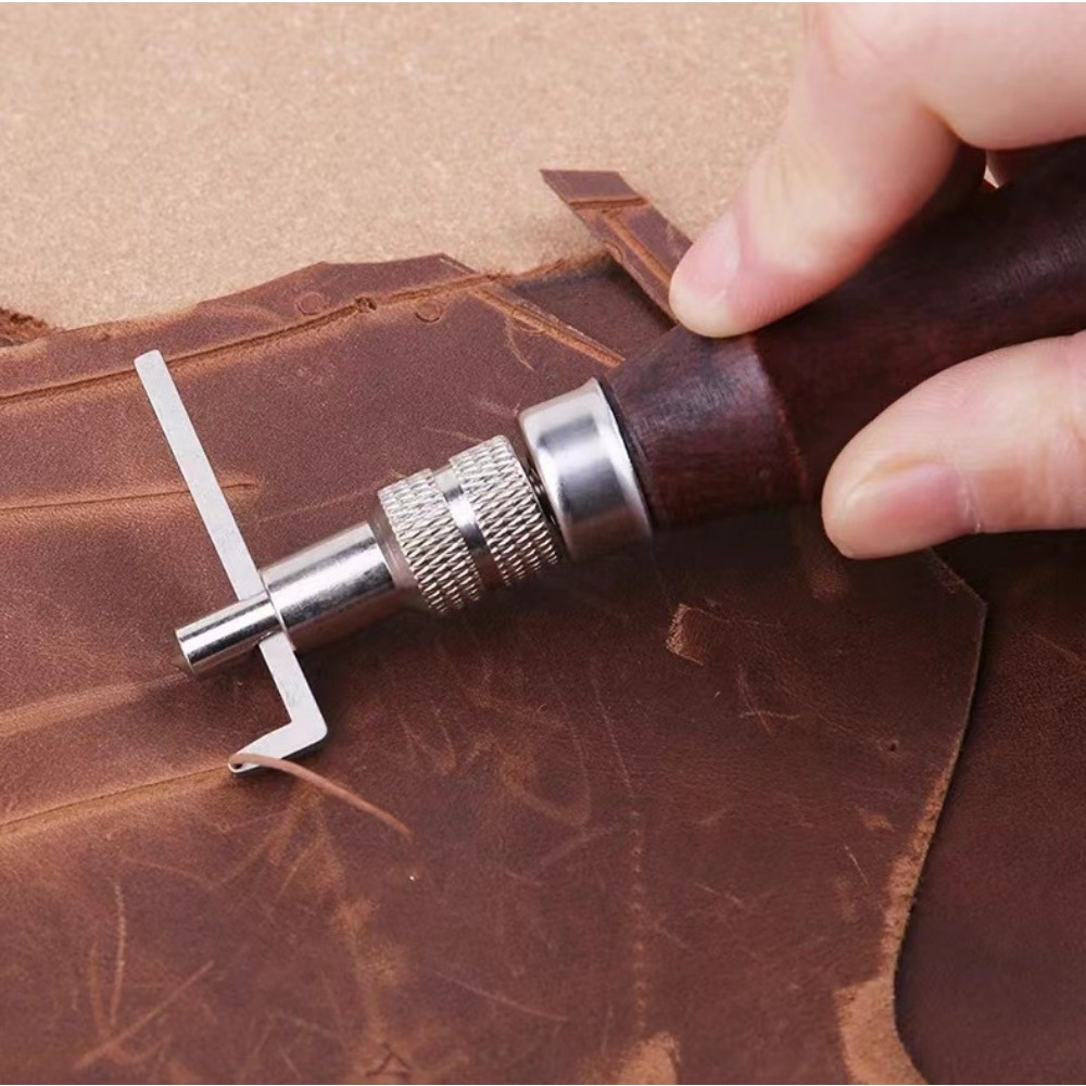 1PC Adjustable Leather Edge St - Groover Stitching Tool ulasan dan harga