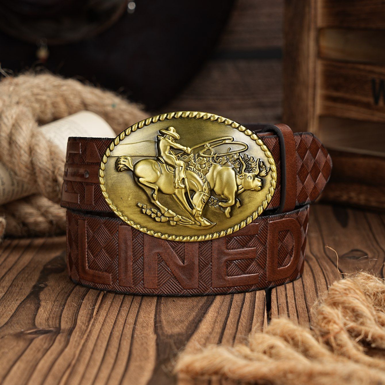 A Men's and Women's Casual Ret - Leather Works Belt ulasan dan harga