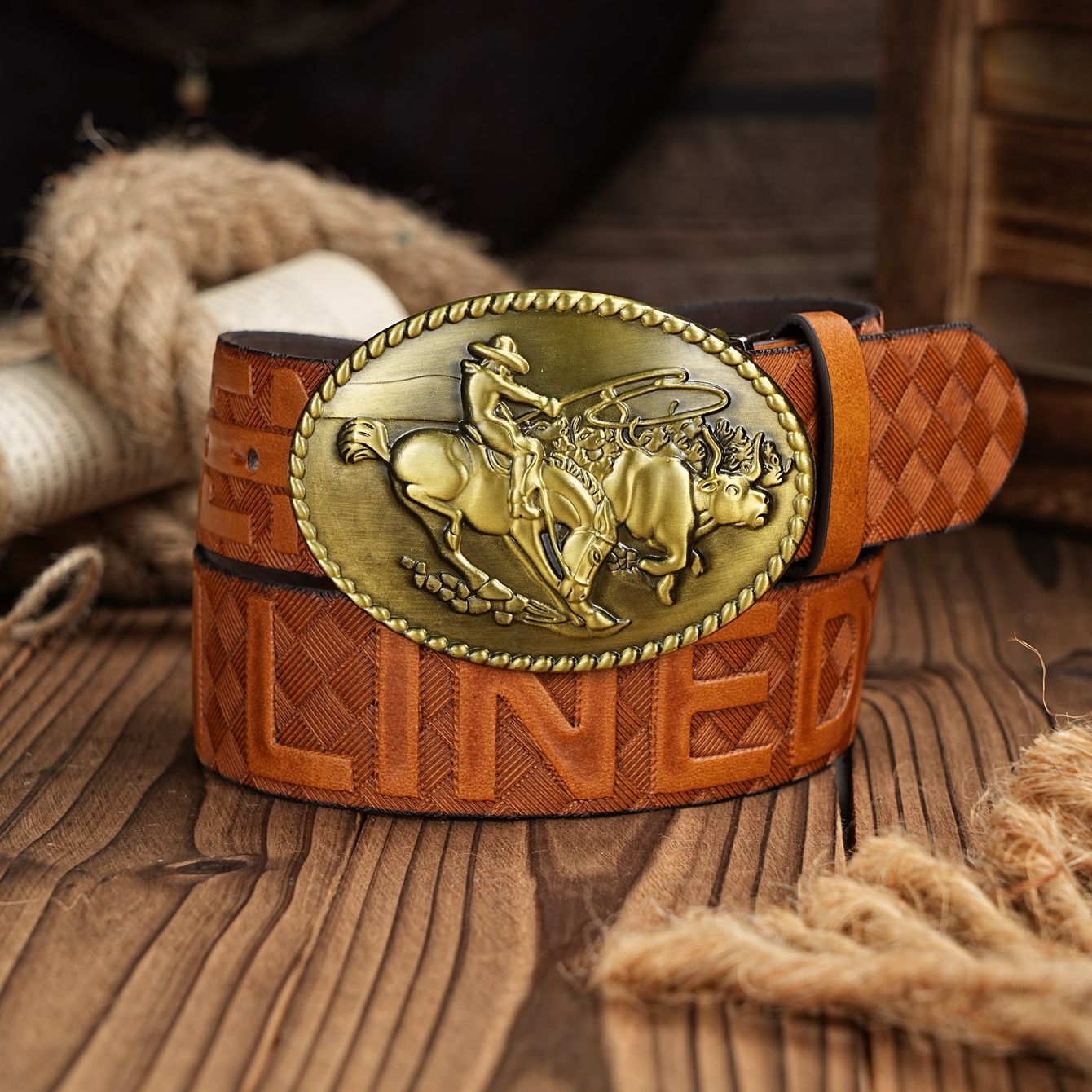 A Men's and Women's Casual Ret - Leather Works Belt ulasan dan harga