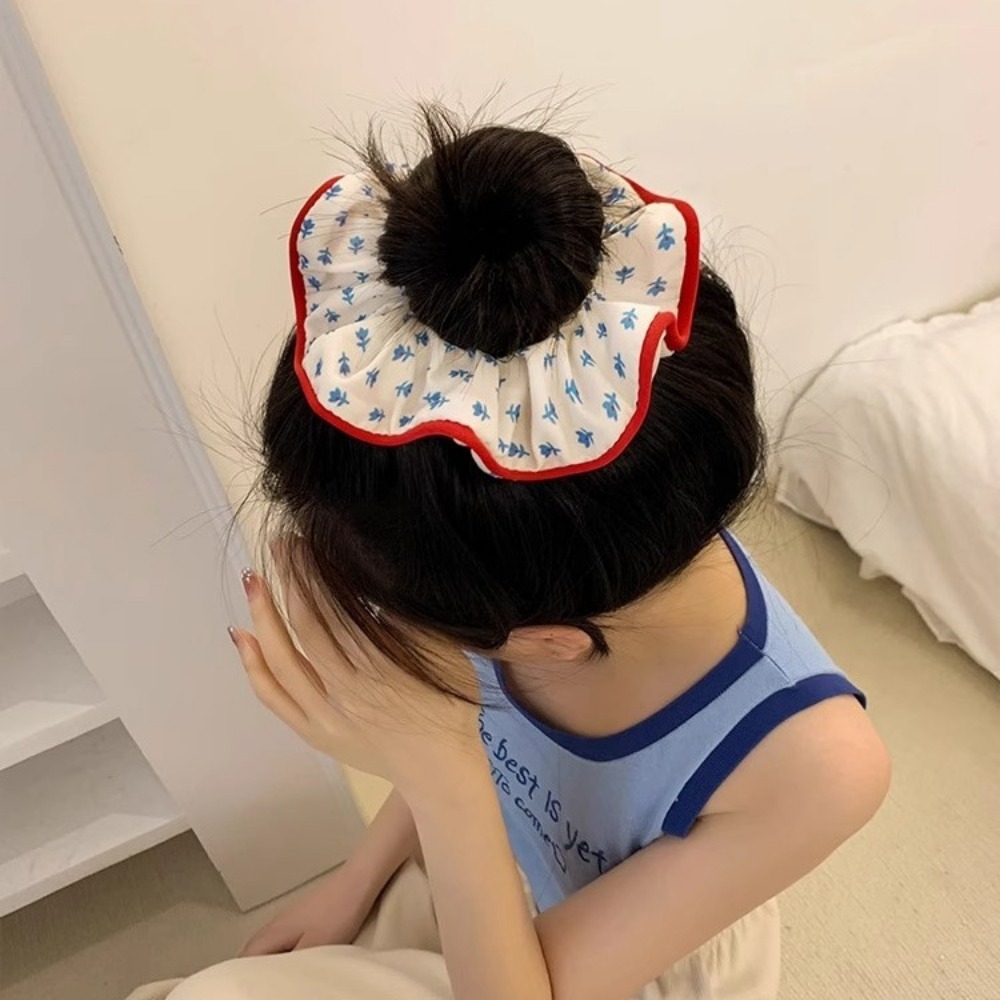 1/2pcs Floral Hair Small Fresh - Leatherwork Pony ulasan dan harga