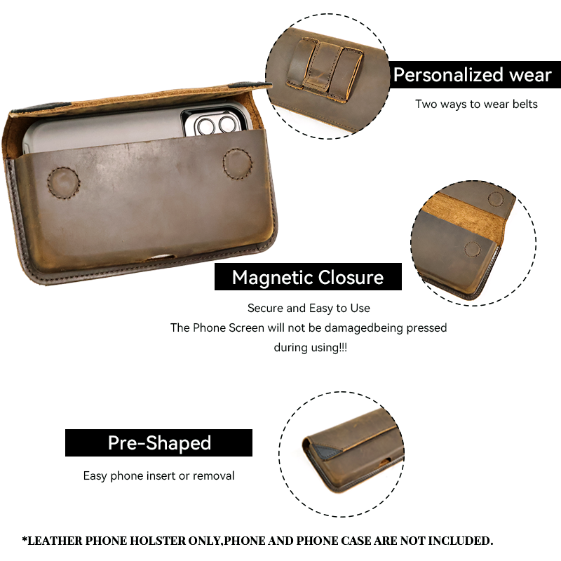 Genuine Leather Waist Bag for  - Leatherwork Fasteners ulasan dan harga