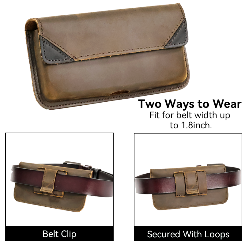 Genuine Leather Waist Bag for  - Leatherwork Fasteners ulasan dan harga