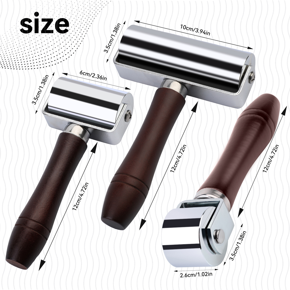 Leather Press Edge Roller with - Leatherwork Edge Creaser ulasan dan harga