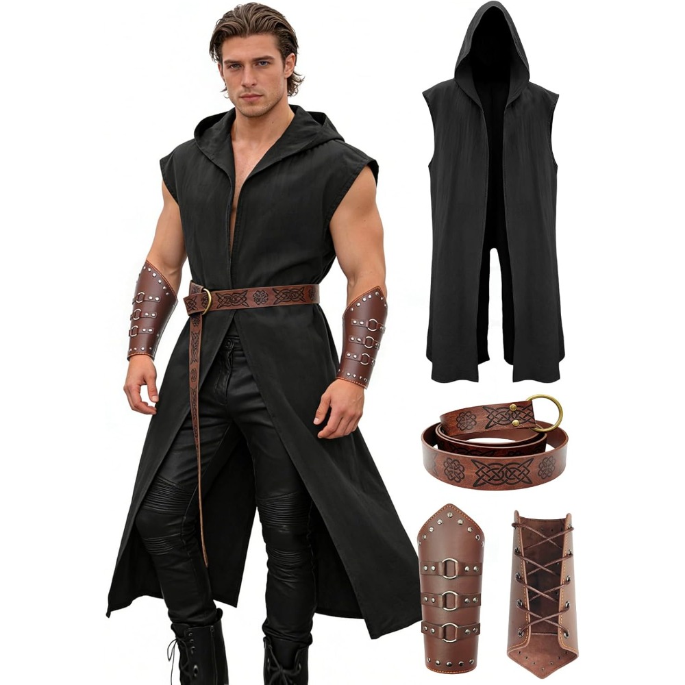 Men’s Renaissance Costume Set  - Leatherwork Fasteners ulasan dan harga