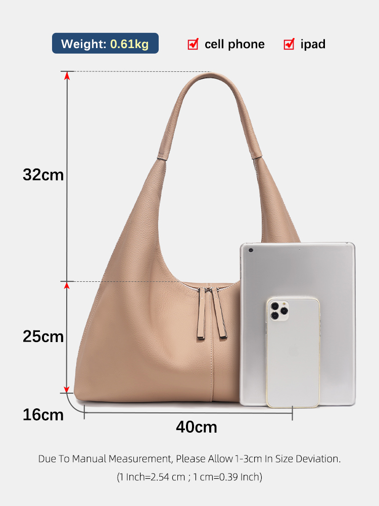Zency Large Capacity Tote Bag  - Leather Work Bag Women ulasan dan harga