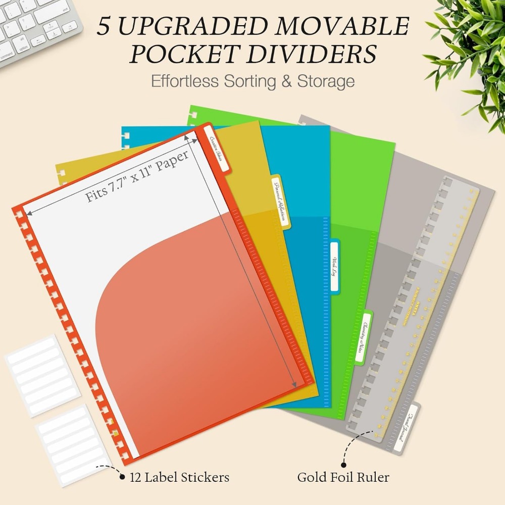 A4 Leather 5-Subject Notebook, - Leatherwork Products ulasan dan harga