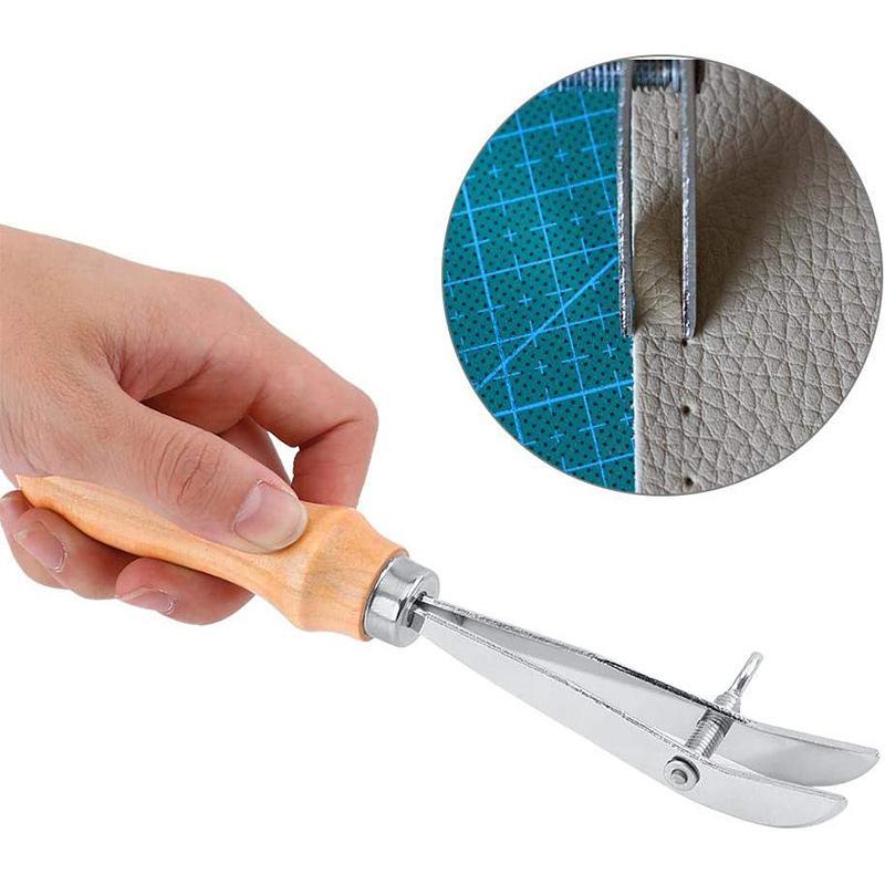 *Adjustable Leather Edge Groov - Groover Stitching Tool ulasan dan harga