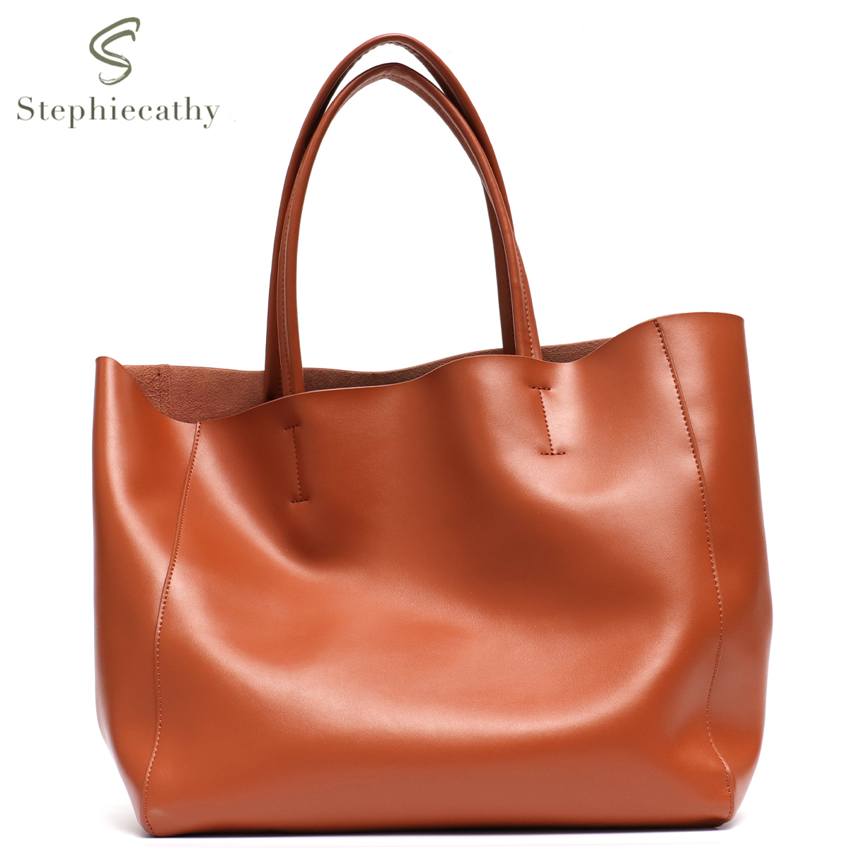 Minimalist Big Tote Bag Women  - Leather Work Bag Women ulasan dan harga
