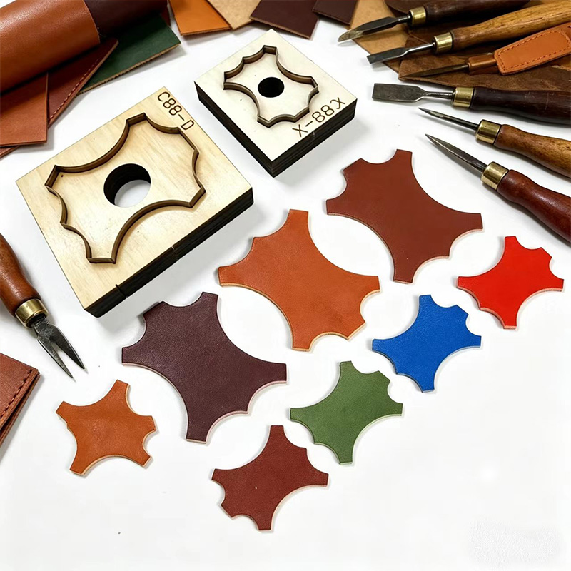 C88 Quadrilateral Floral Leath - Leatherwork Projects ulasan dan harga