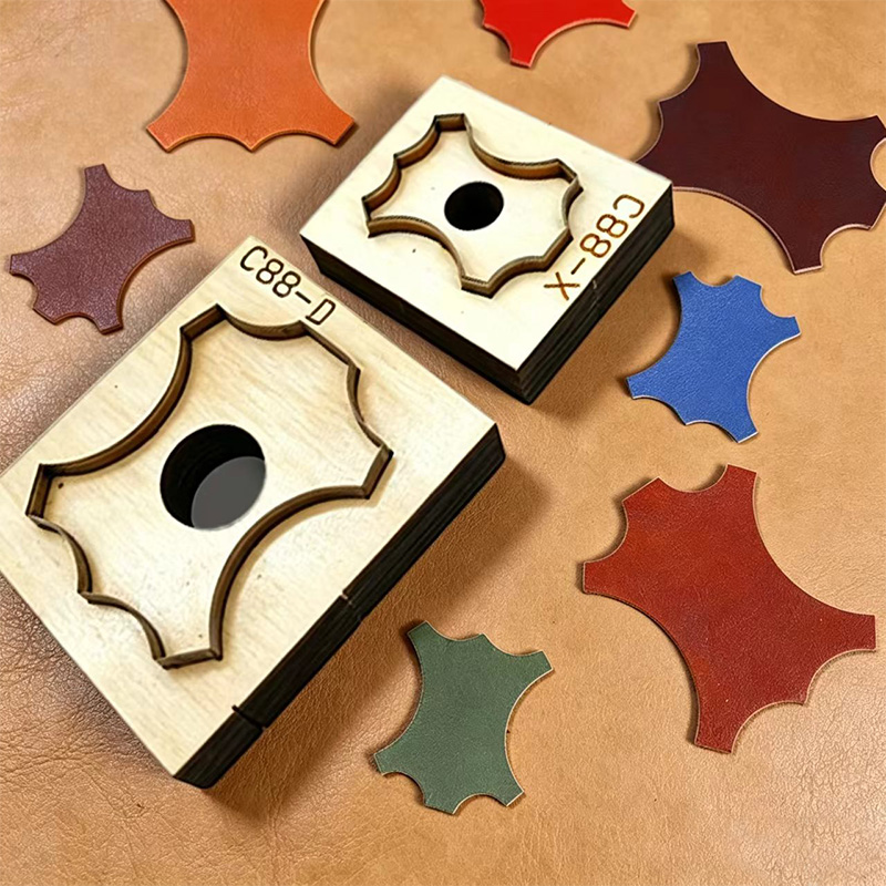 C88 Quadrilateral Floral Leath - Leatherwork Projects ulasan dan harga