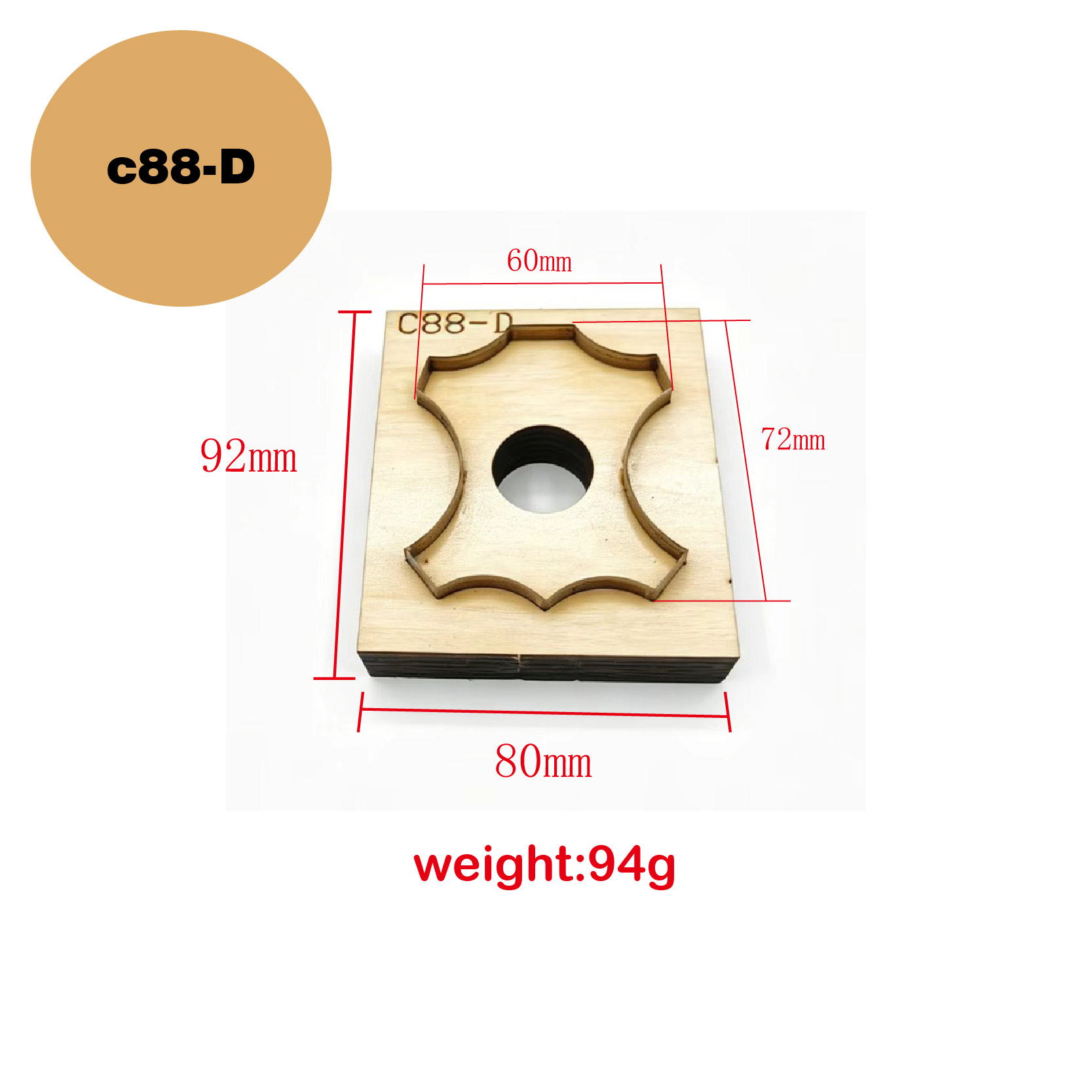 C88 Quadrilateral Floral Leath - Leatherwork Projects ulasan dan harga