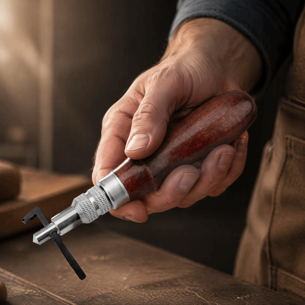 Adjustable Depth Leather Groov - Groover Stitching Tool ulasan dan harga
