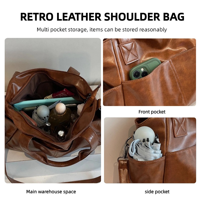 Women Retro Soft Leather Handb - Leather Work Bag Women ulasan dan harga
