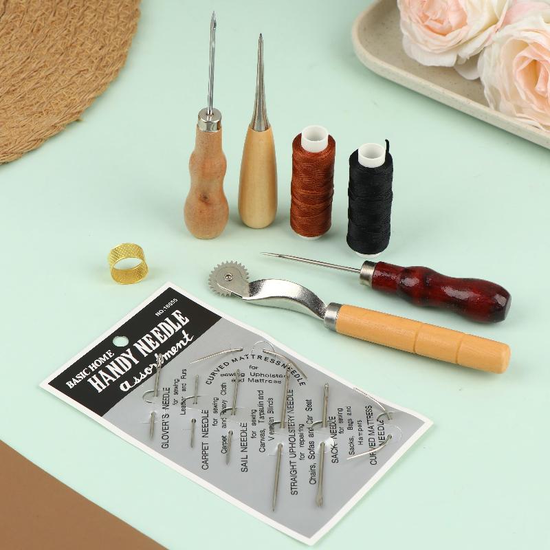 Leather Sewing Tools Kit Woode - Groover Stitching Tool ulasan dan harga