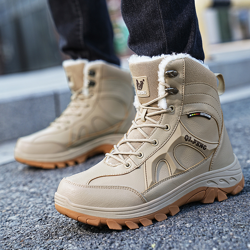 New Men Winter Outdoor Hiking  - Leatherwork Training ulasan dan harga