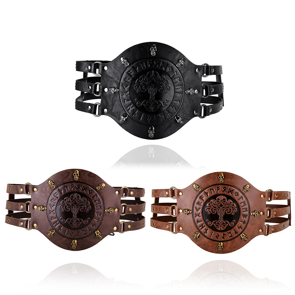 Medieval wide corset belt, Vik - Leatherwork Fasteners ulasan dan harga