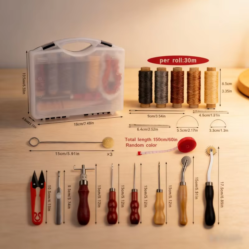 Leather Craft Tool Kit Leather - Groover Stitching Tool ulasan dan harga