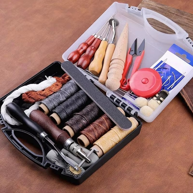Leather Craft Tool Kit Leather - Groover Stitching Tool ulasan dan harga
