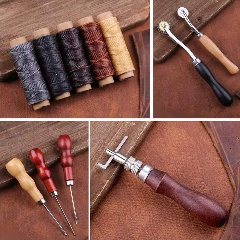 Leather Craft Tool Kit Leather - Groover Stitching Tool ulasan dan harga