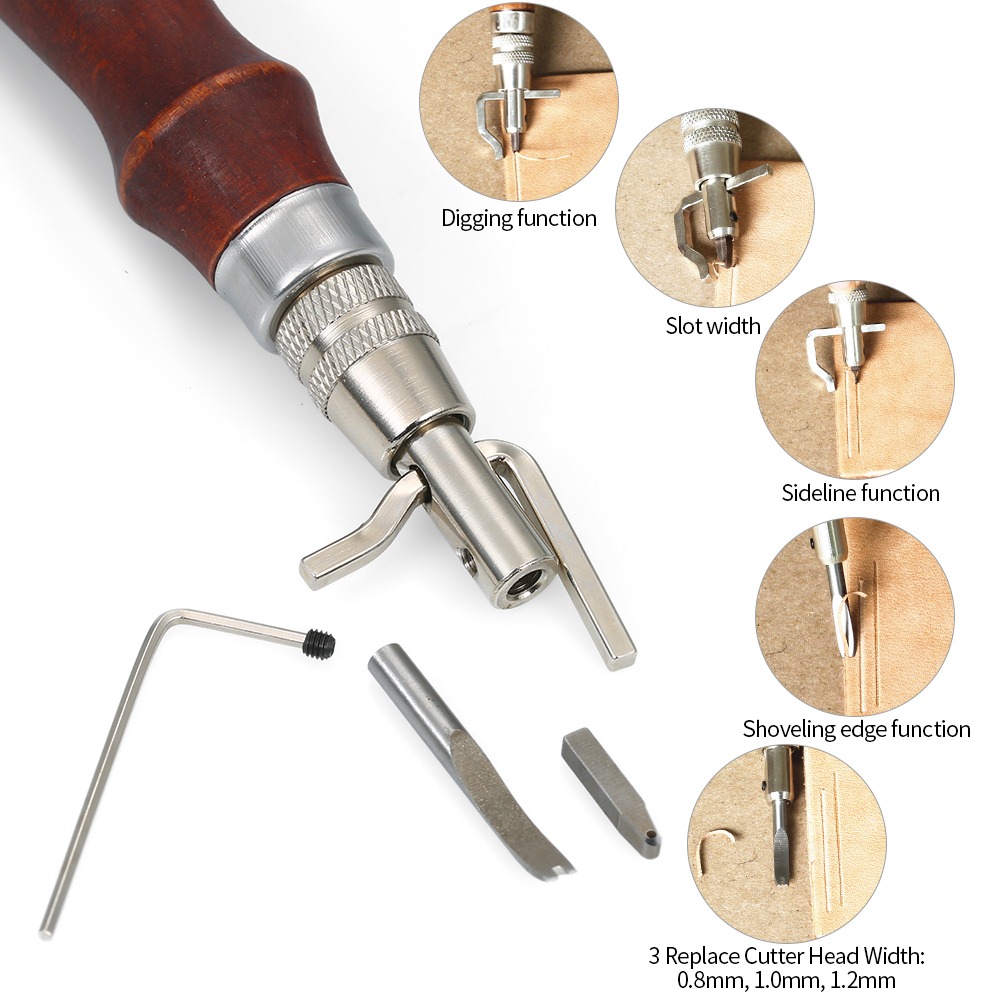 Adjustable Leather Stitching G - Groover Stitching Tool ulasan dan harga