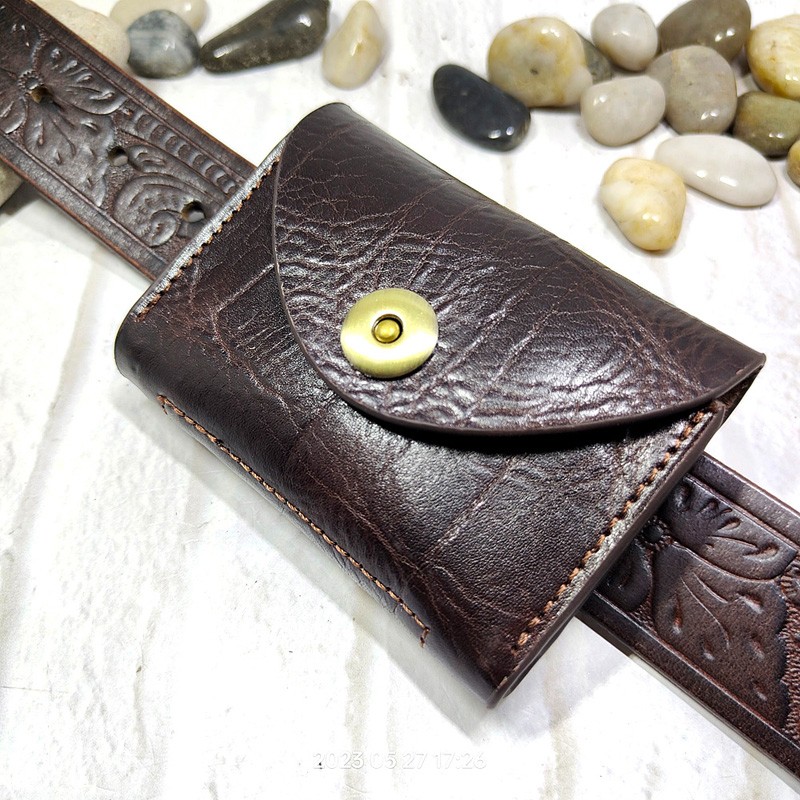 Blongk Mini Waist Bag Thin Bel - Leatherwork Fasteners ulasan dan harga