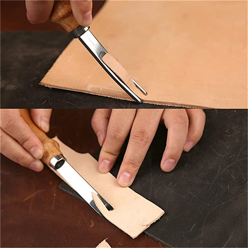 Wood Grip Hand Cutting Tool In - Leatherwork Products ulasan dan harga