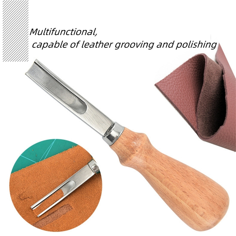 Wood Grip Hand Cutting Tool In - Leatherwork Products ulasan dan harga