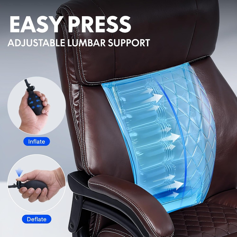High-Capacity Office Chair for - Leather Works ulasan dan harga