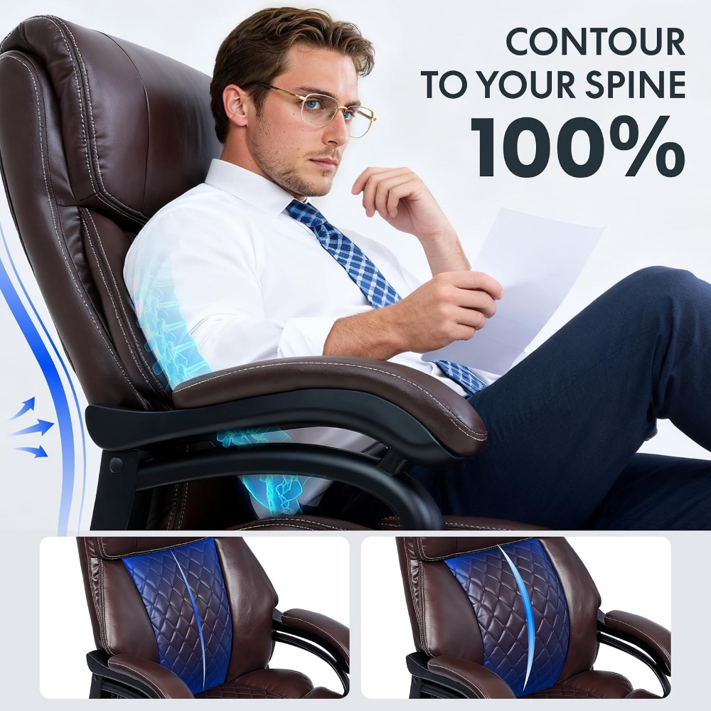 High-Capacity Office Chair for - Leather Works ulasan dan harga