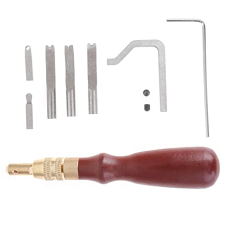 7Pcs Leather Beveler Stitching - Groover Stitching Tool ulasan dan harga