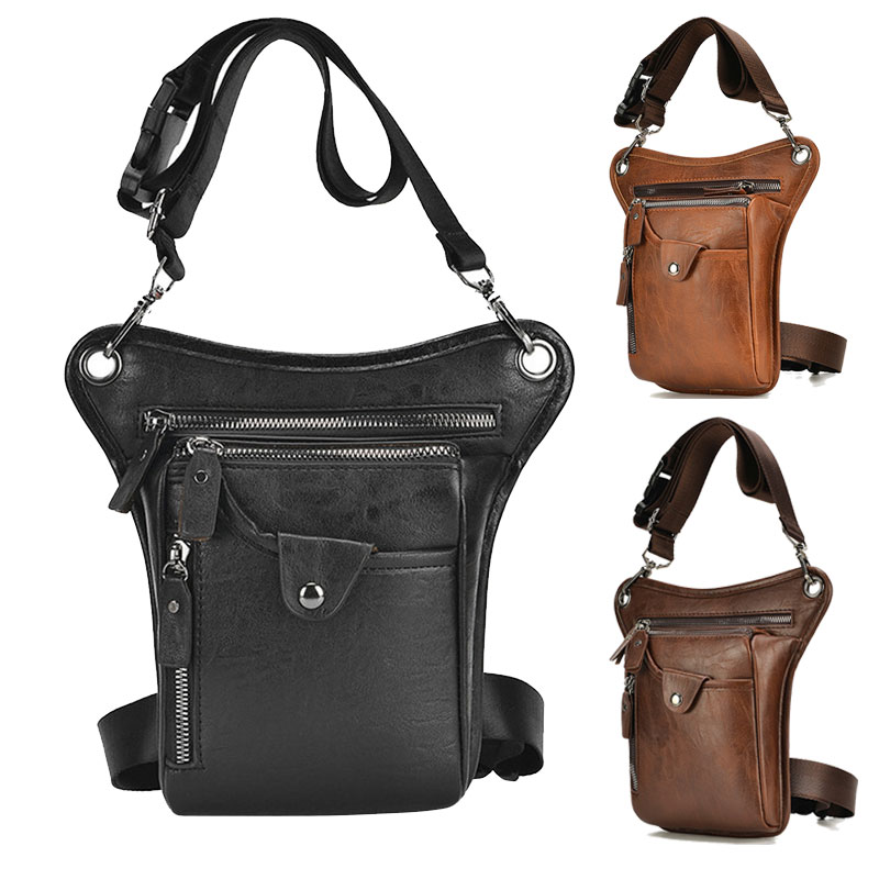 Vintage Men Waist Fanny Pack D - Leatherwork Fasteners ulasan dan harga