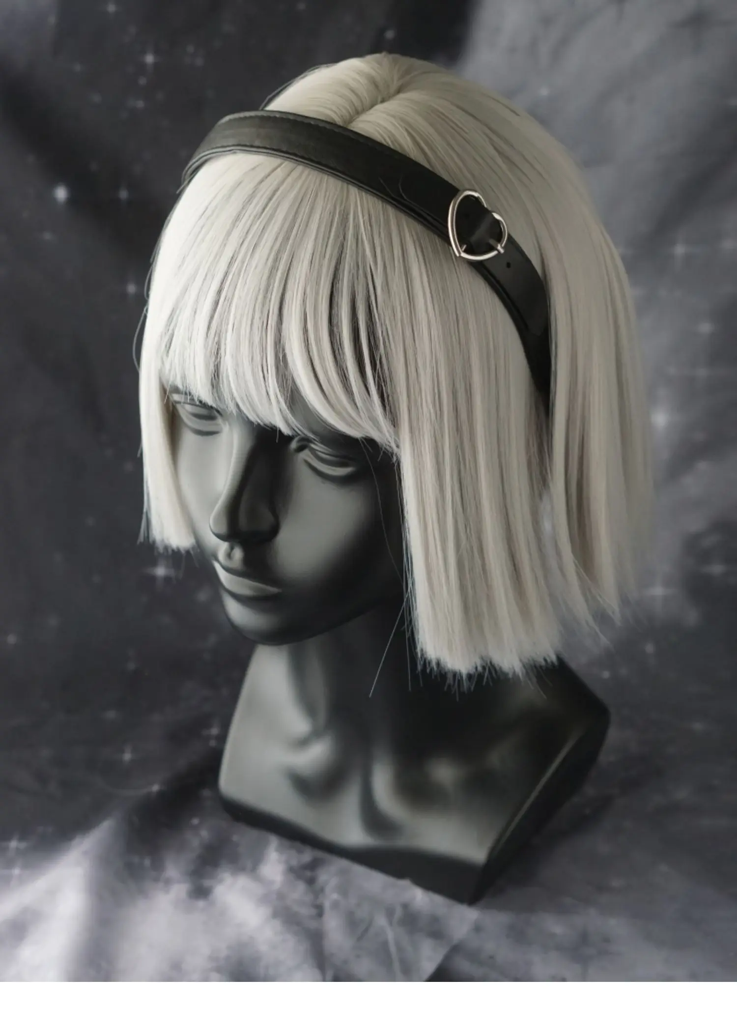 Gothic Leather bucket Headband - Leatherwork Pony ulasan dan harga