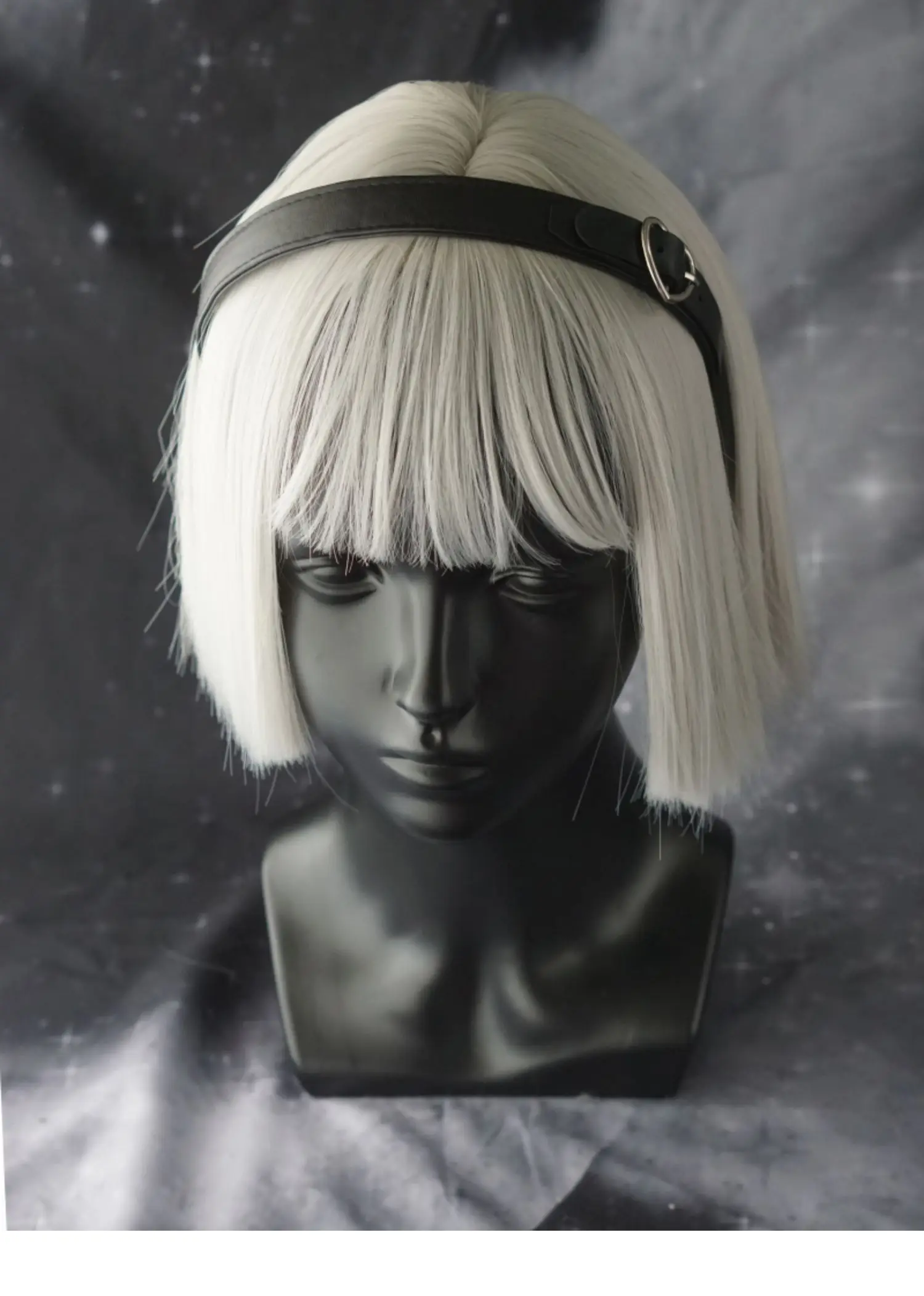 Gothic Leather bucket Headband - Leatherwork Pony ulasan dan harga