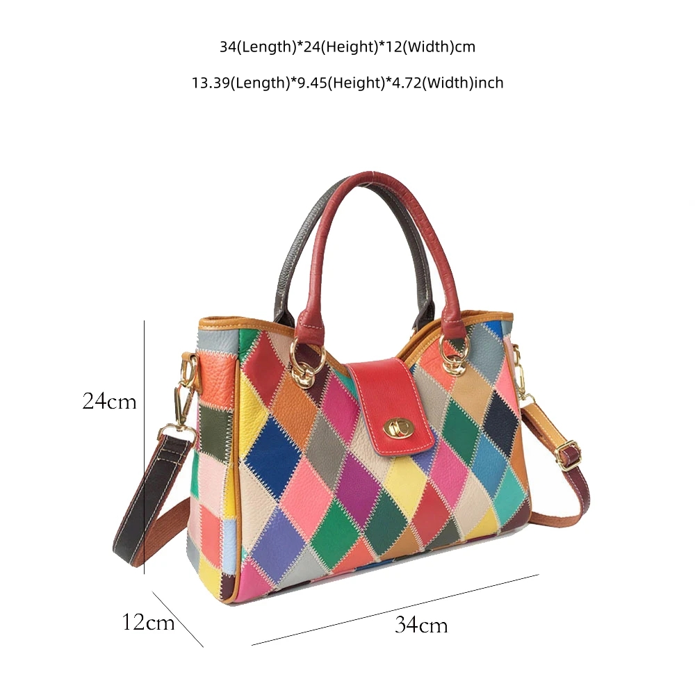 Multi-color First Layer Cow Le - Leather Work Bag Women ulasan dan harga