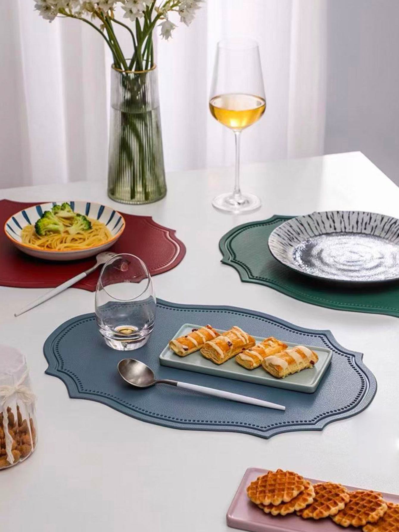 Leather Placemat Ins Style Din - Leatherwork Desk ulasan dan harga