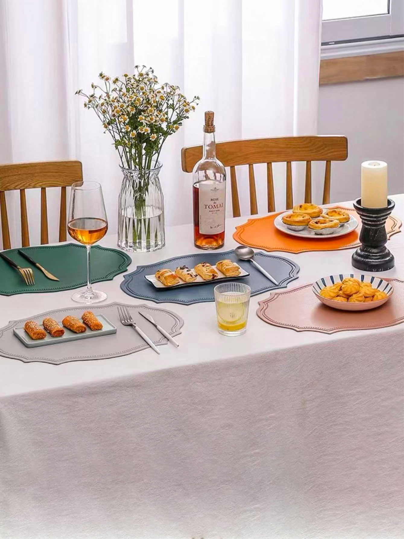 Leather Placemat Ins Style Din - Leatherwork Desk ulasan dan harga