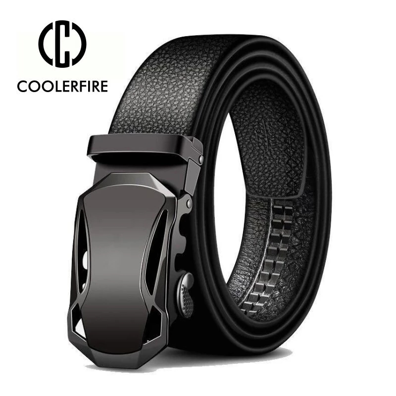 Men Belts Metal Automatic Buck - Leather Works Belt ulasan dan harga